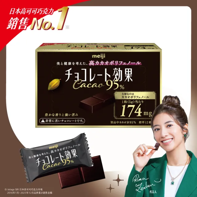 【Meiji 明治】(分次配)巧克力效果CACAO黑巧克力5盒/箱(72%/86%/95%)