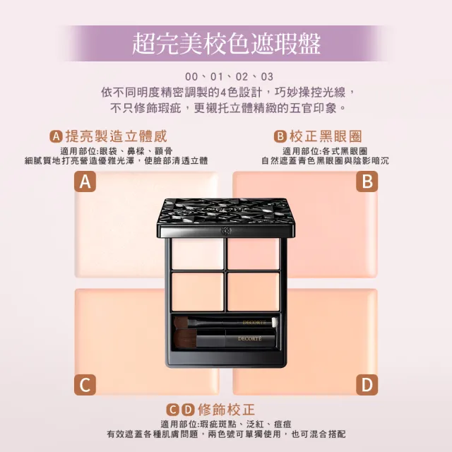 【COSME DECORTE 黛珂】超完美校色遮瑕盤5g(5色可選)