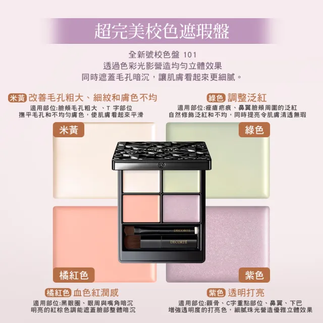 【COSME DECORTE 黛珂】超完美校色遮瑕盤5g(5色可選)
