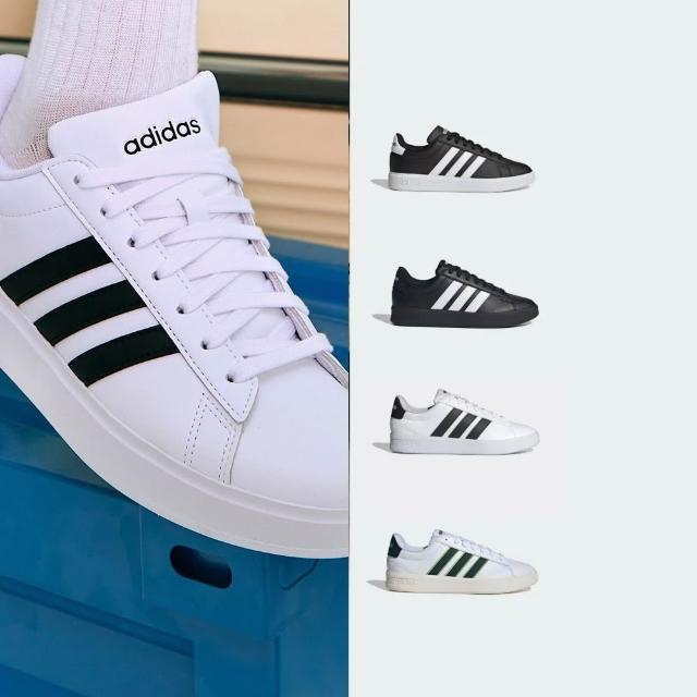 【adidas 愛迪達】GRAND COURT CLOUDFOAM 休閒運動鞋 男鞋 多款任選(GW9196/GW9195/IH6185)