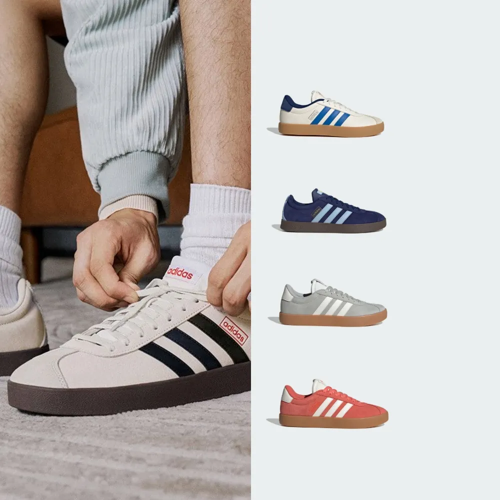【adidas 愛迪達】VL COURT 復古休閒鞋 運動鞋 男鞋/女鞋 多款任選(JR8308/JH5078/JR2560/JQ3048/KK3774)