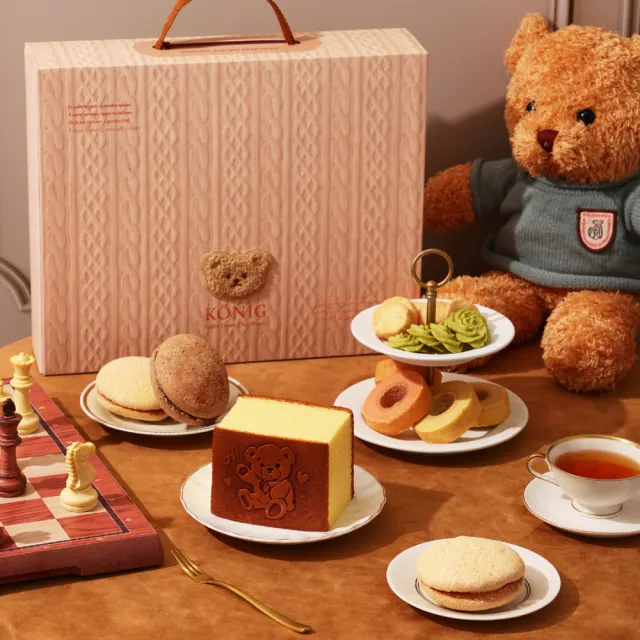 【金格食品】暖暖Bear經典款禮盒5盒組(伴手禮/彌月)
