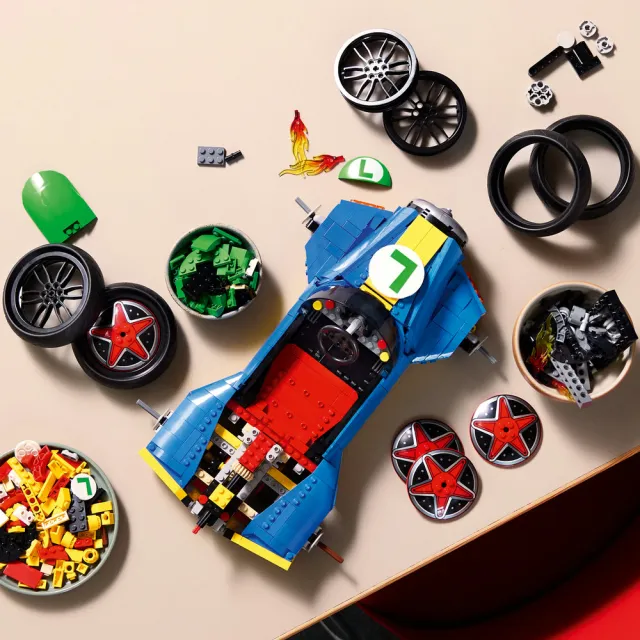 【LEGO 樂高】超級瑪利歐系列 72050 瑪利歐賽車：路易吉＆G力量(任天堂 積木 居家擺飾 玩具車 禮物 周邊)