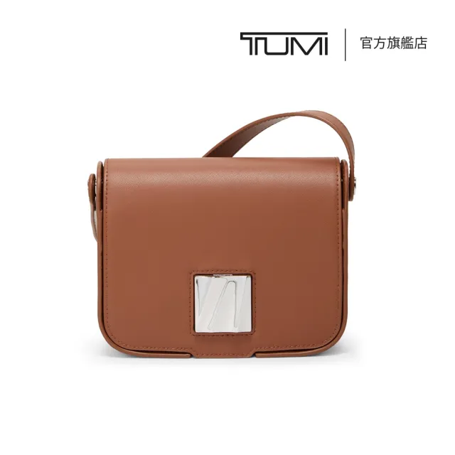 【TUMI】Olas 小型時尚皮革肩背包 - 紅棕(TUMI 官方旗艦店)