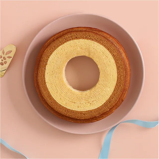 【金格食品】森之圓舞曲年輪蛋糕禮盒3盒組(濃郁咖啡X原味蛋香)