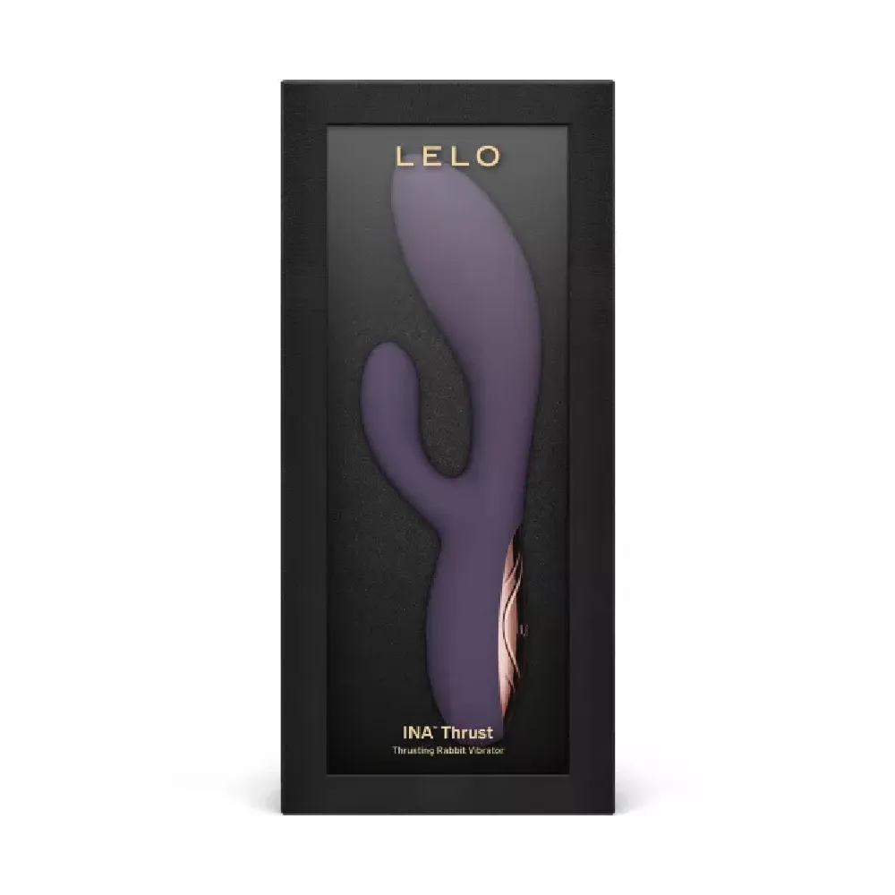 【LELO】INA Thrust (App) 伸縮兔耳棒-暮光紫