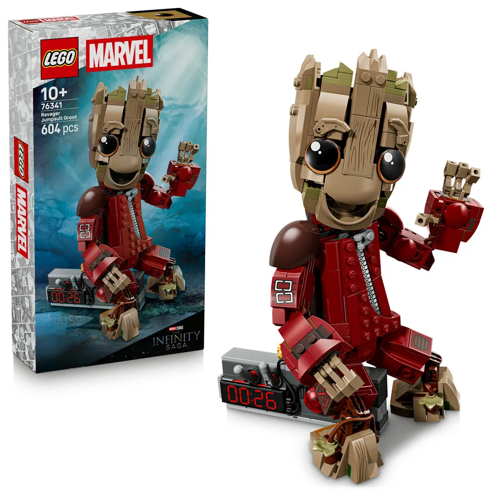 【LEGO 樂高】漫威超級英雄系列 76341 破壞者連身褲版格魯特(星際異攻隊 Marvel 積木 玩具)