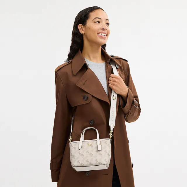【COACH】蔻馳官方直營 CITY 馬車圖案/經典Logo迷你托特包 托特手袋 斜背包 手提包-多色任選(CCO38/CW032)