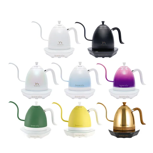 【Brewista】鵝頸溫控壺 智慧電子手沖壺 V3 Pro 600ml（繽紛多色款）
