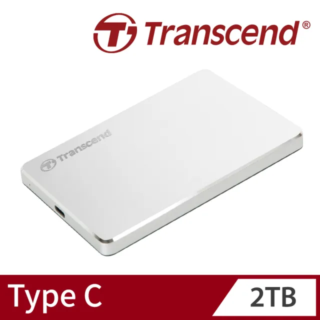 【Transcend 創見】StoreJet 25C3S 2TB Type C 2.5吋行動硬碟(TS2TSJ25C3S 新舊包裝隨機出貨)