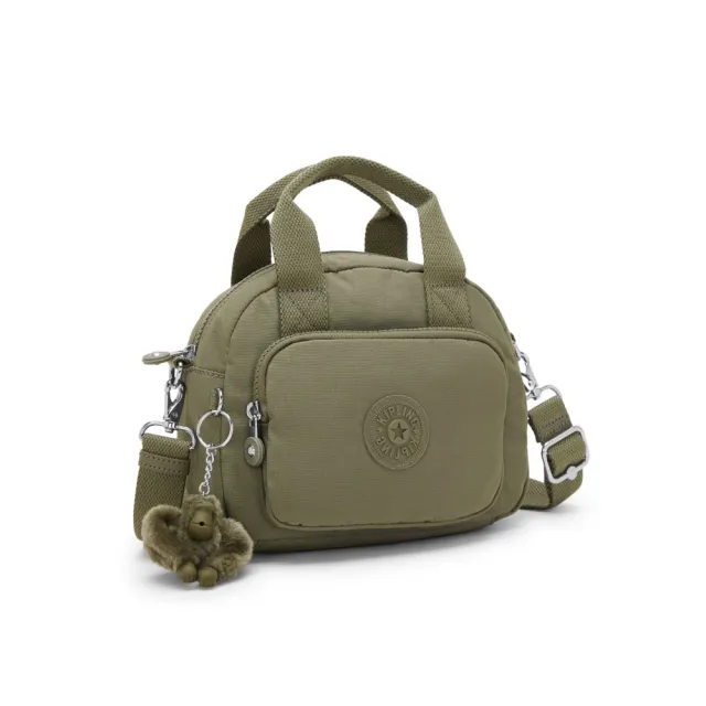 【KIPLING】鼠尾草綠輕巧手提斜背兩用包-DEFEA MINI 女包