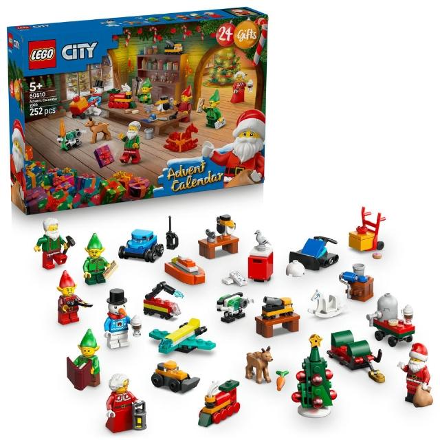 【LEGO 樂高】城市系列 60510 2026 年驚喜月曆(創意力發展玩具 交換禮物 禮物 玩具)