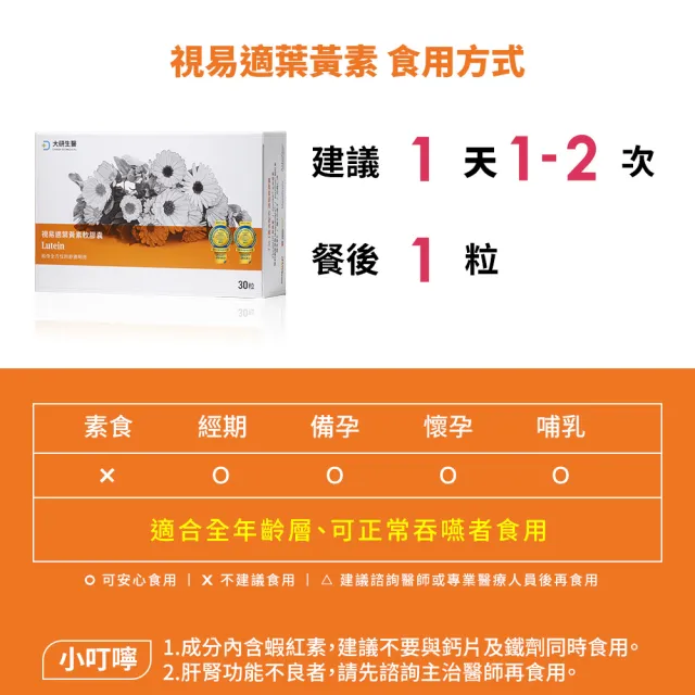 【大研生醫】視易適葉黃素12入組(360粒-陳美鳳代言.添加蝦紅素.智利酒果.山桑子)