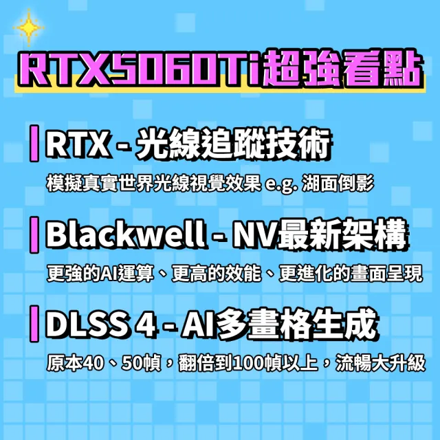 【微星平台】R7八核 RTX5060TI 8G{乙太之光}電競電腦(R7-7700/B650/32G D5/1TB/鳴潮適用)