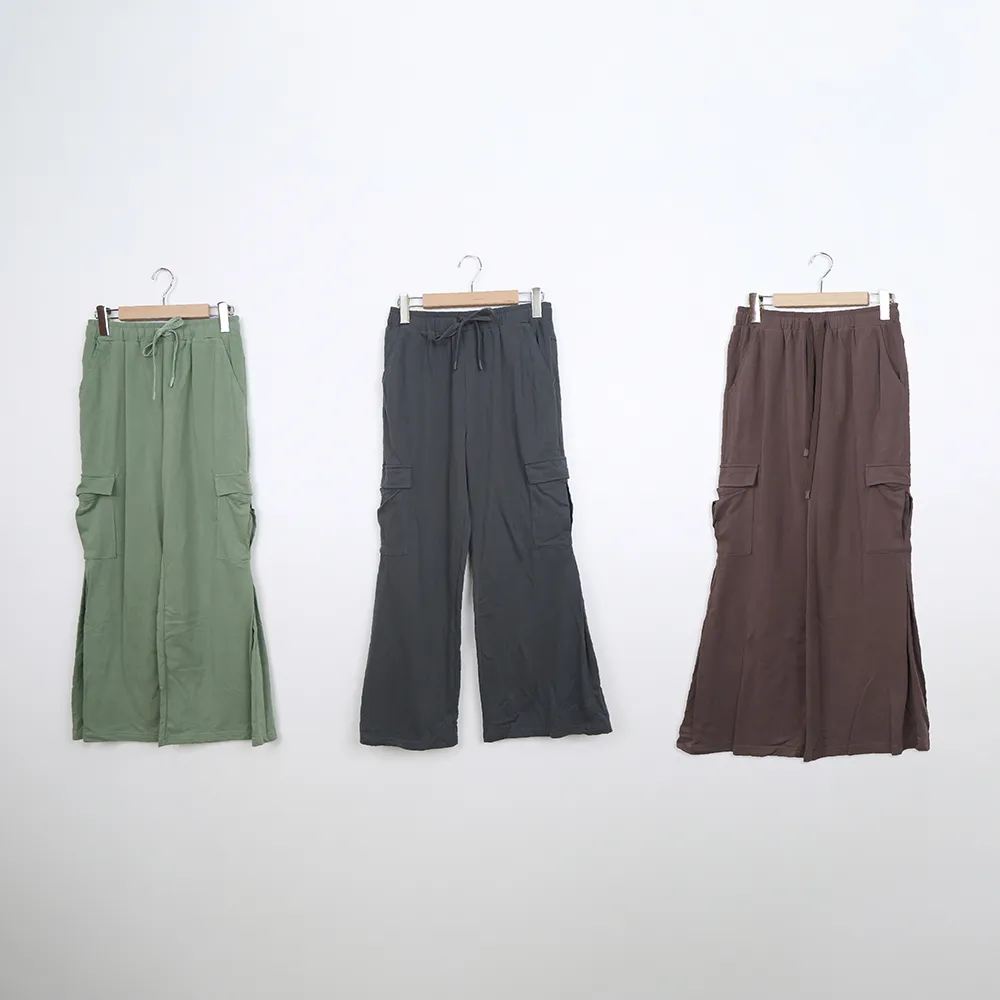 【Dailo】工裝大口袋長腿褲(綠 咖 灰/魅力商品)