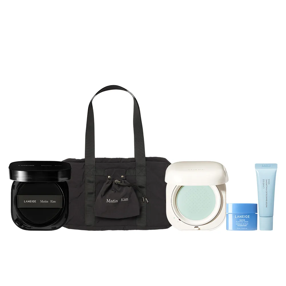 【LANEIGE 蘭芝】官方直營 LANEIGE x Matin Kim 限定版 NEO雙效持妝輕霧光氣墊+NEO型塑三效氣墊蜜粉