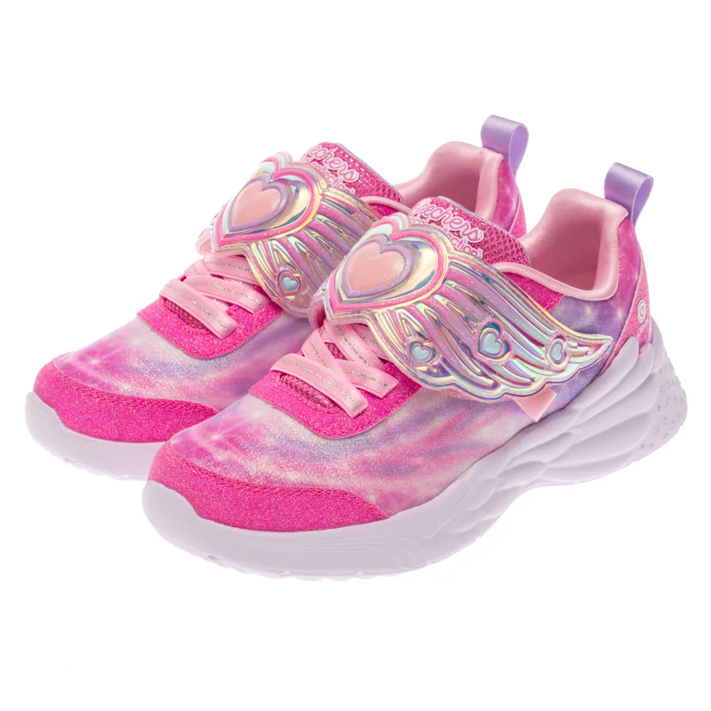 【SKECHERS】女童系列 燈鞋 運動鞋 DREAM RACER (303067LPNK)