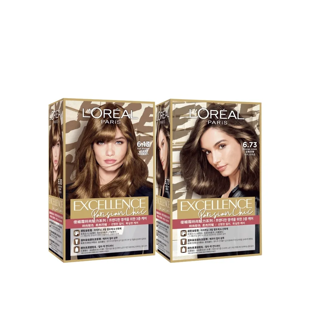 【L’OREAL Paris 巴黎萊雅】優媚霜時尚魅力染髮霜 2入組(8周持色/免漂髮/染髮)