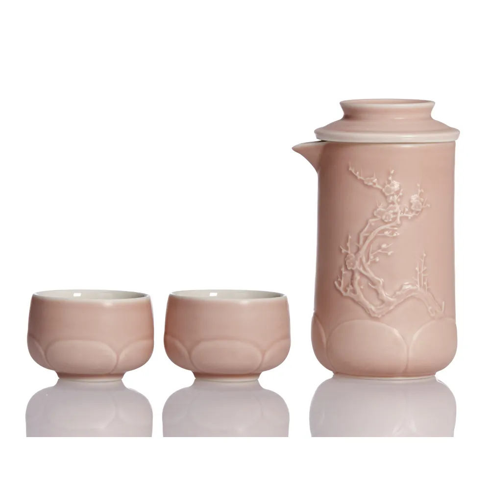 【乾唐軒】竹君子陶瓷泡茶器(一壺+二杯 / 2色)