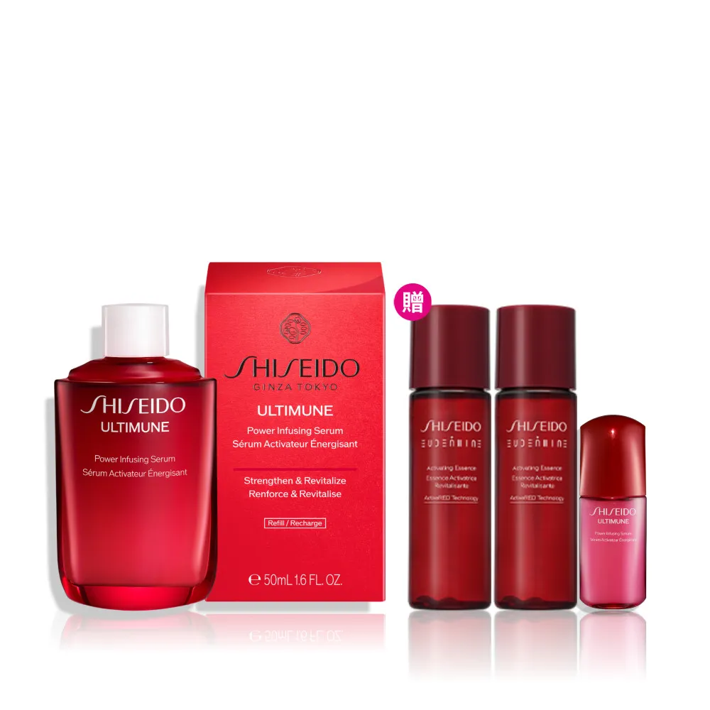 【SHISEIDO 資生堂國際櫃】紅妍山茶花修護精華50mL 補充瓶(精華液/抗老/保濕/修護)