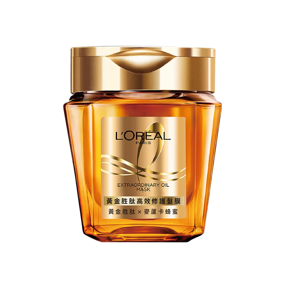 【L’OREAL Paris 巴黎萊雅】黃金胜肽高效修護髮膜250ml