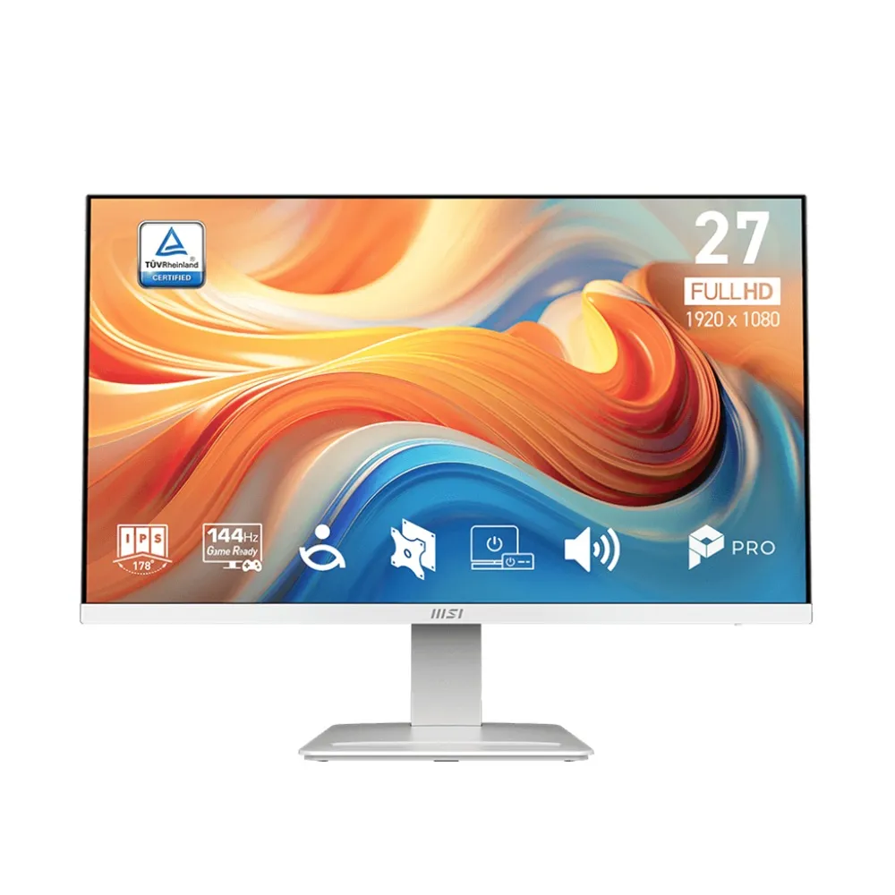 【MSI 微星】PRO MP273QP E14 27型 IPS 2K 144Hz 平面護眼商用螢幕(EyesErgo護眼技術/HDMI/1ms/內建喇叭)