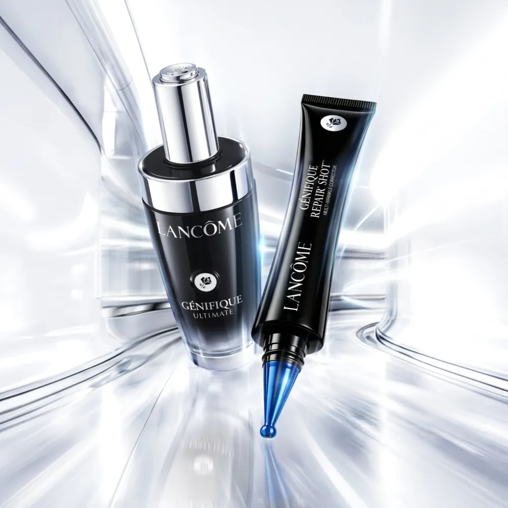 【LANCOME 蘭蔻】超極限肌因撫紋抗皺筆20ML+超極限肌因賦活露50ml(LANCOME/抗皺筆/法令紋/玻尿酸/撫紋)