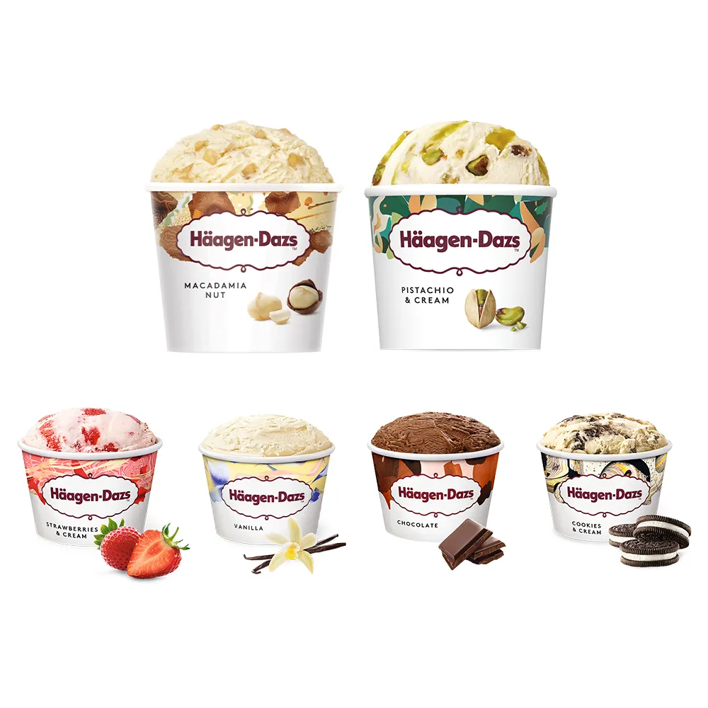 【Haagen-Dazs 哈根達斯】新經典迷你杯16入組★熱賣口味 開心果 (中秋 中元 禮物)