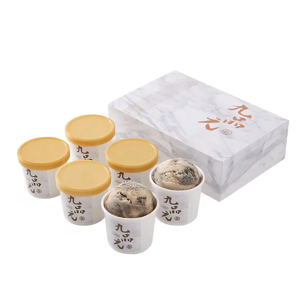 【九品元】原味芝麻冰淇淋12入(冰淇淋；芝麻)