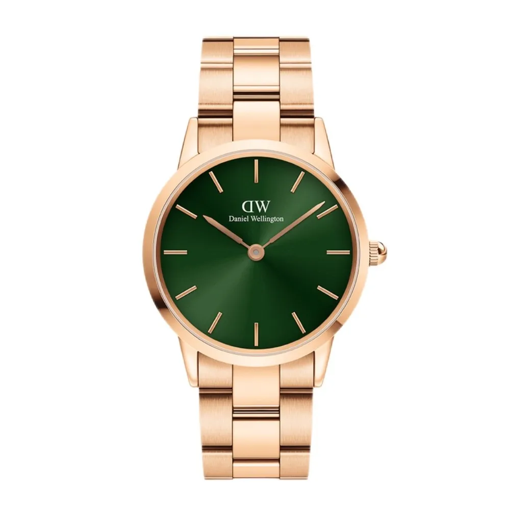 【Daniel Wellington】DW 手錶 Iconic Link Emerald 36mm/40mm森林綠精鋼錶(DW00100419)