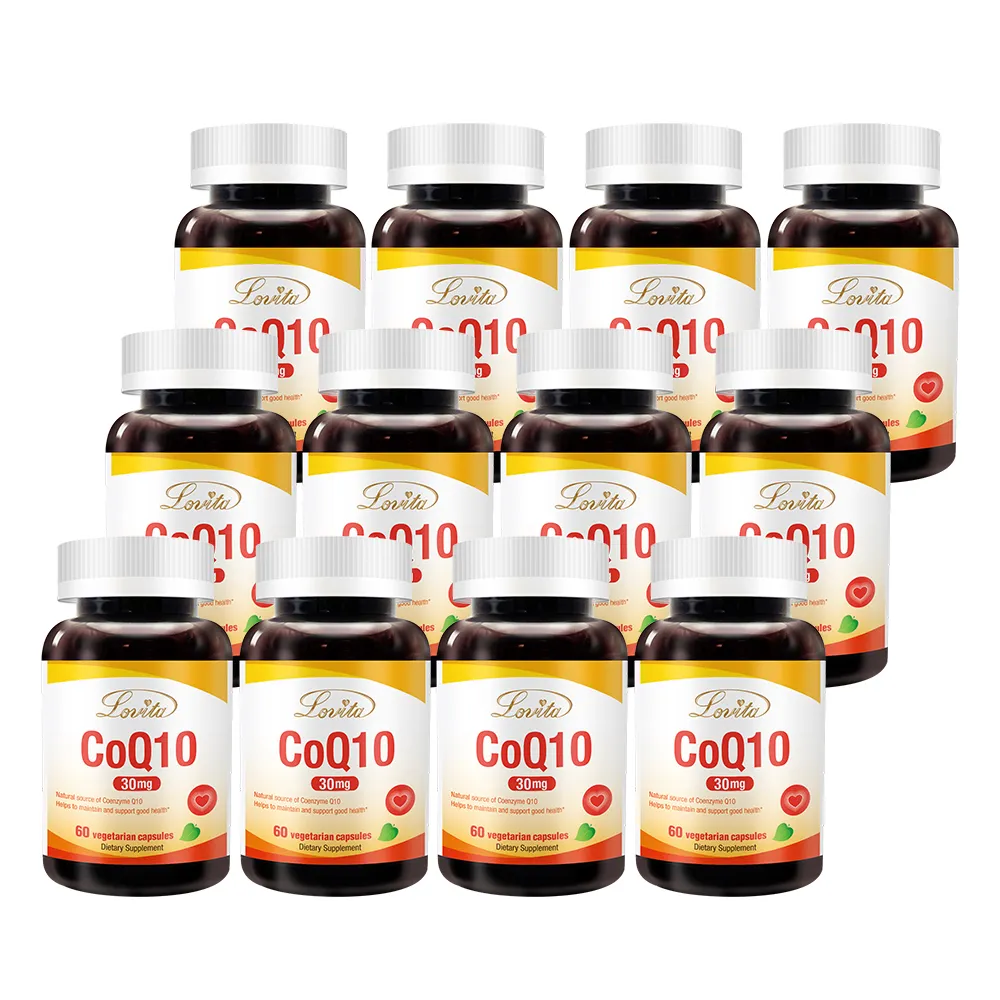 【LOVITA愛維他】輔酵素Q10素食膠囊30mg 12入組(共720顆)