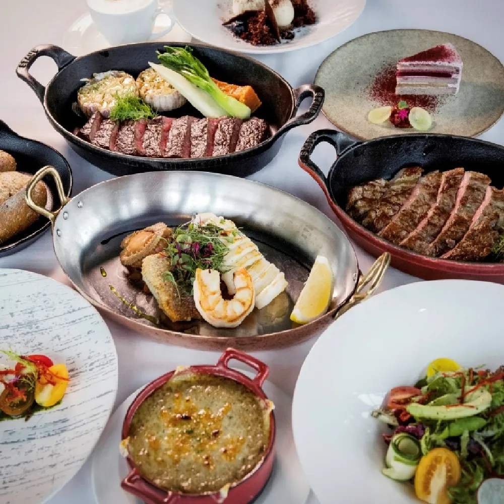 【台北維多麗亞酒店】N°168 PRIME牛排館★平日午間海陸四人饗宴(晚餐及假日+1000)