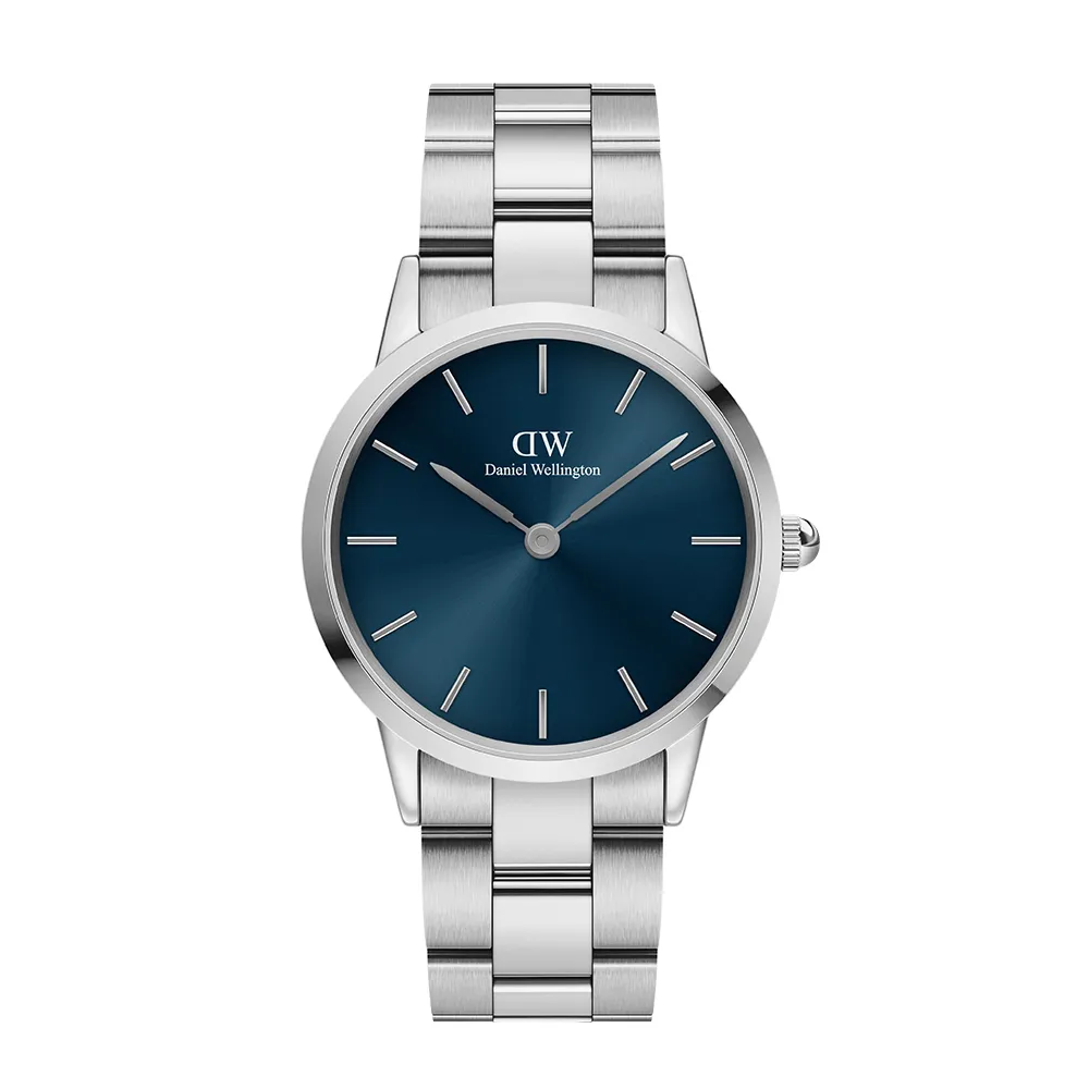 【Daniel Wellington】DW 手錶  Iconic Link Arctic 36mm/40ｍｍ極光藍精鋼錶(DW00100458)