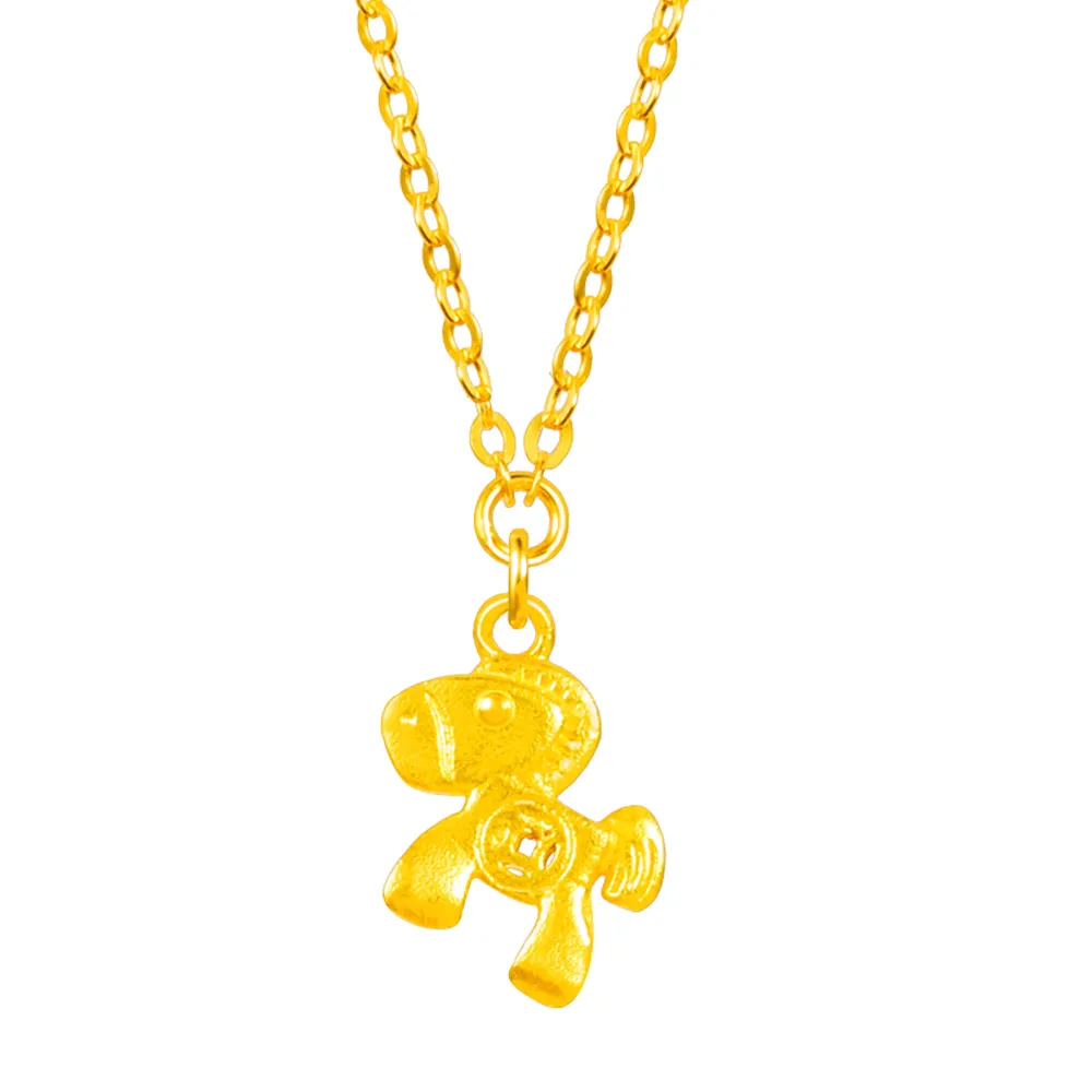 【Just Gold 鎮金店】駿寶聚財 黃金項鍊 (網路限定/新品上市)