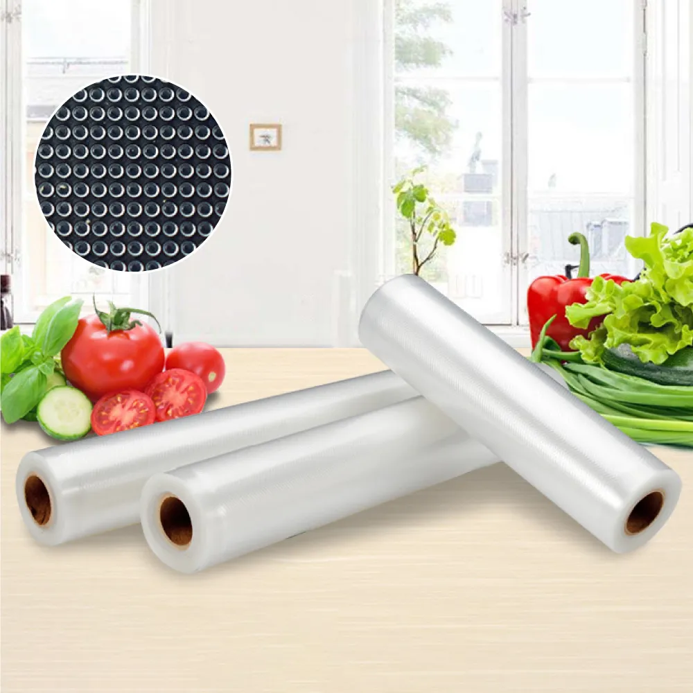 【豪割達人】2入加厚SGS食品級真空包裝袋捲28x500cm(任意剪裁 耐冷熱真空密封口機食物網紋路收納保鮮卷袋)