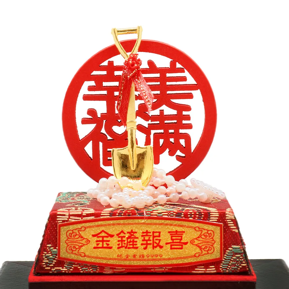 【生活金藝】金鏟報喜 黃金擺件(金重足0.5錢)