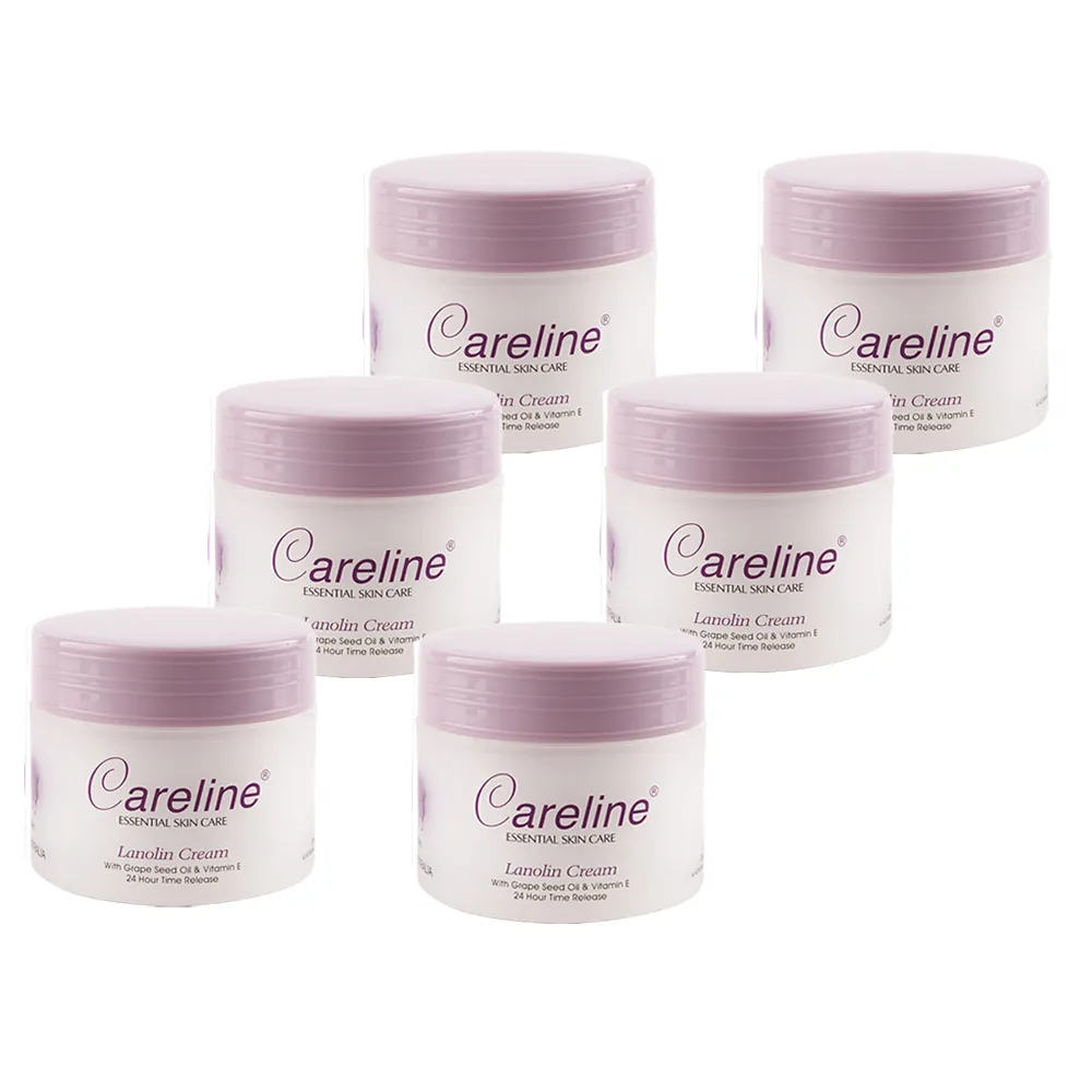 【Careline】綿羊霜含葡萄籽油及維他命E (6入組 100ml/罐)