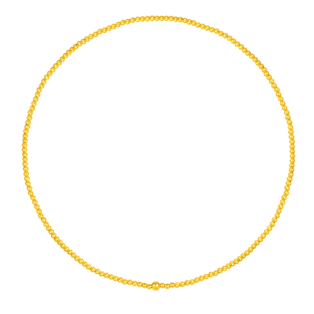 【Just Gold 鎮金店】雋藏_圓滿承福 黃金項鍊 (新品上市)