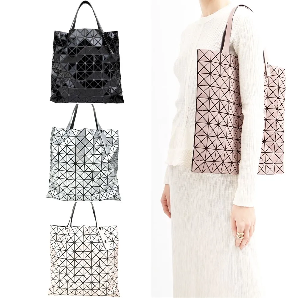 【ISSEY MIYAKE 三宅一生】PRISM BAOBAO 10x10 亮面 珠光幾何手提托特包(多款可選)