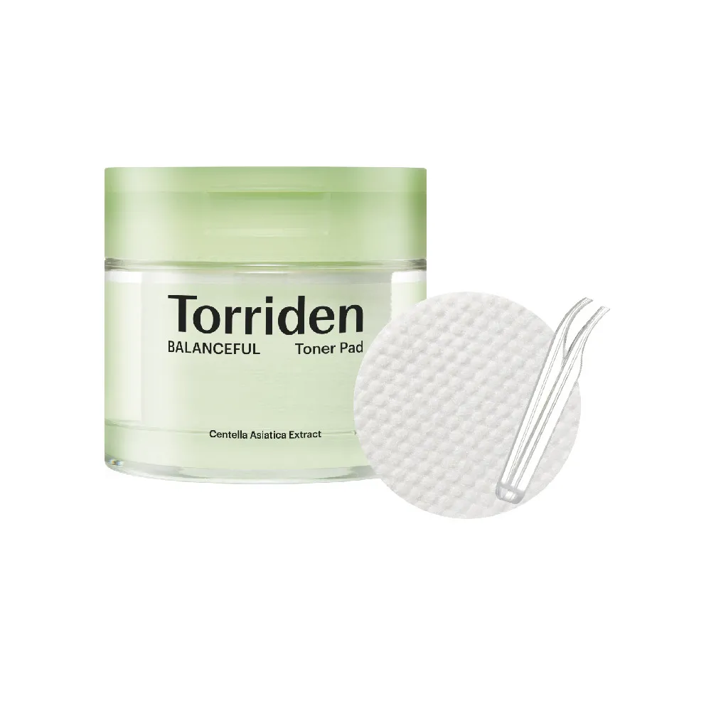 【Torriden 桃瑞丹】官方直營 積雪草舒緩急救棉片 60入(5D積雪草萃取 急速舒緩肌膚 清爽不黏膩)