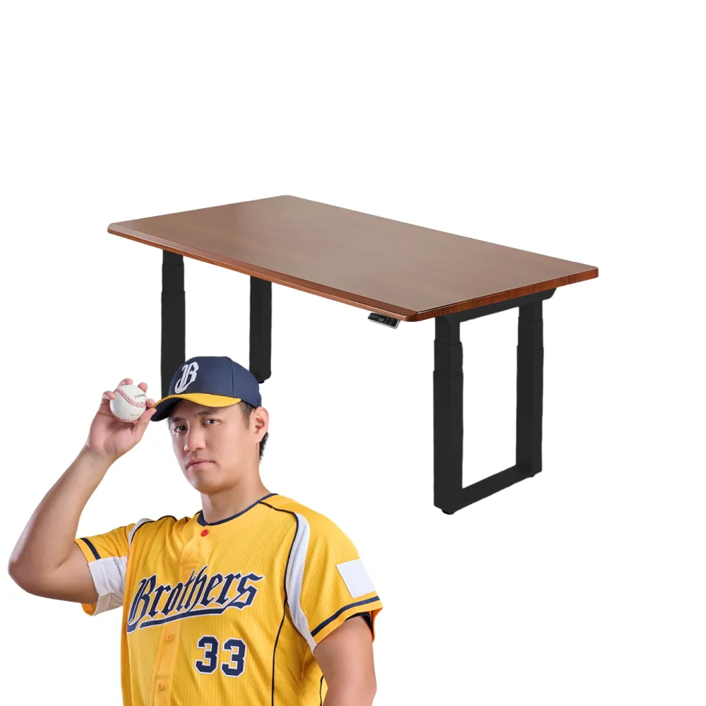 【FUNTE】Force 大型電動升降桌/纖維板 220x80cm 八色可選(辦公桌 電腦桌 工作桌 主管桌 餐桌)