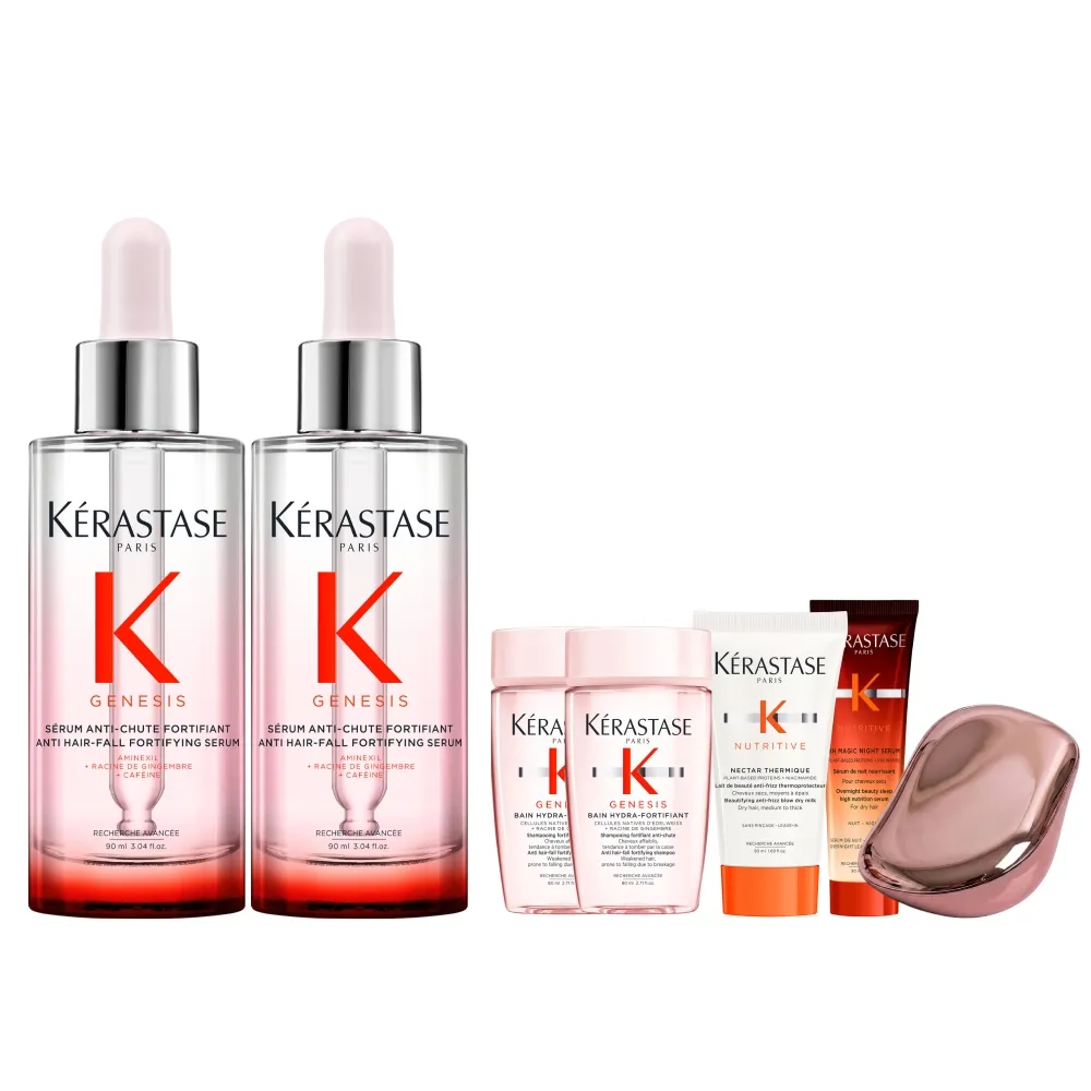 【KERASTASE 巴黎卡詩】粉漾芯生頭皮精華雙入組(頭皮精華/頭皮保養/蓬鬆/養髮)