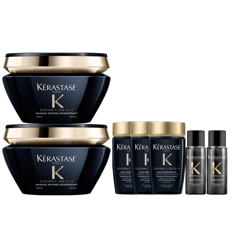 【KERASTASE 巴黎卡詩】黑鑽極萃逆時髮膜200ml雙入組(卡詩髮膜/護髮/修護)