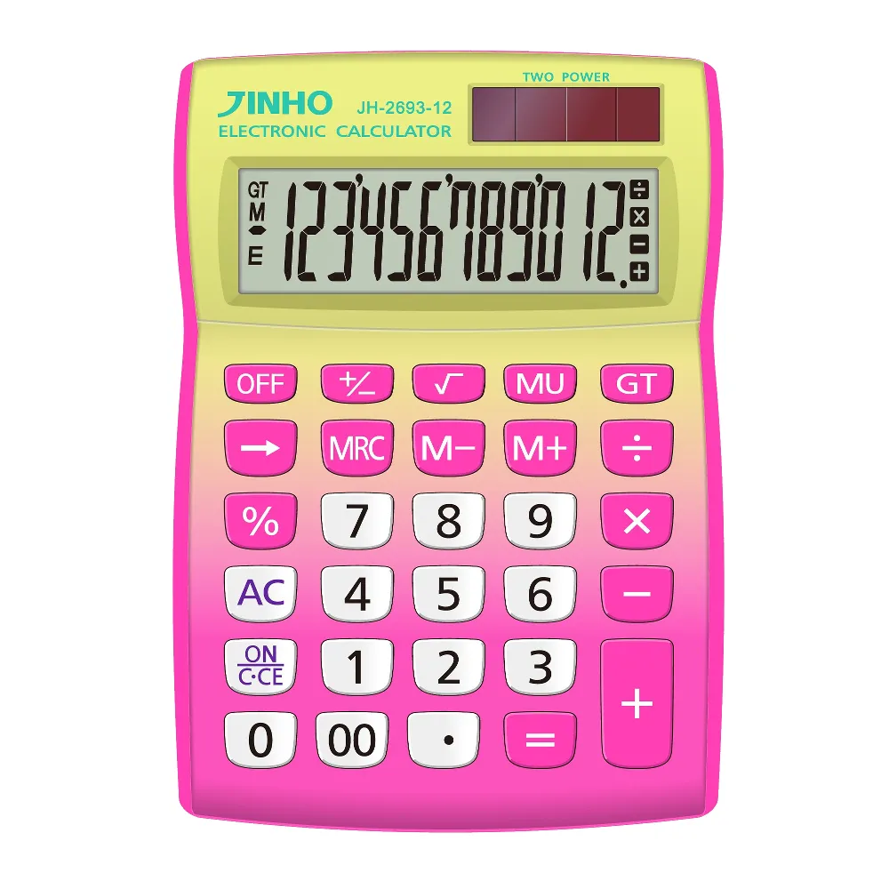 【JINHO 京禾】12位元 雙電源渲染系列計算機JH-2693-12-P(仙人掌紅渲染鳳梨黃)