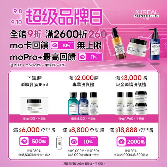 【巴黎萊雅PRO】絲漾博吸金喚彩髮膜150ml(瞬順髮膜/護髮/髮膜)