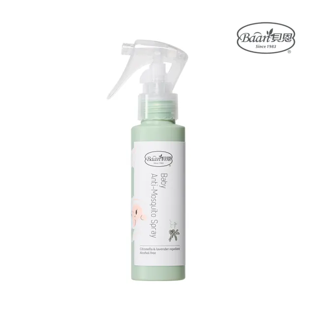 【Baan 貝恩】嬰兒防蚊噴液1入(80ml/入)
