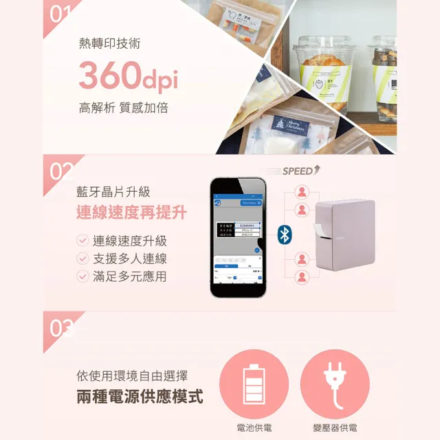 【EPSON】官方直營 LW-C650PK 智慧藍牙櫻花標籤機