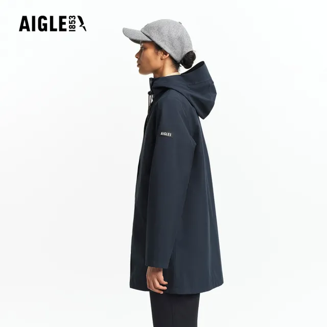 【AIGLE】女 GORE-TEX 防水透氣外套｜AG-FBL93A057 深藍(女外套 防水透氣外套 防風外套 Goretex)