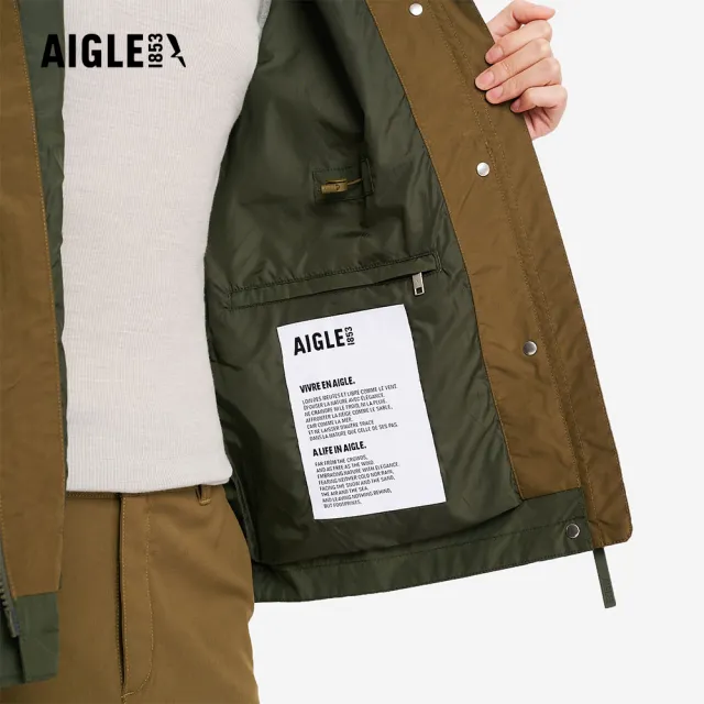 【AIGLE】女 GORE-TEX 防水透氣外套｜AG-5A208A071 橄欖綠 (女外套 防水透氣外套 防風外套 Goretex)