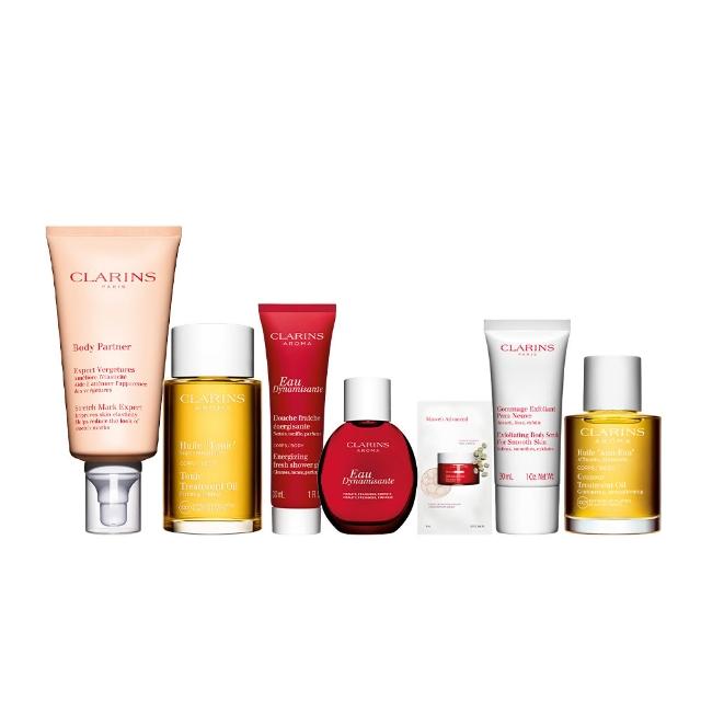 【CLARINS 克蘭詩】孕媽咪撫紋調理呵護組(撫紋霜+調和油 孕婦按摩 孕期護理)